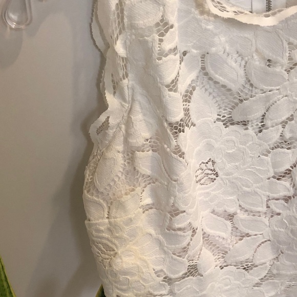 Bebe 2pc Lace Cropped Top/ Skirt Set SZ 4 - Picture 6 of 6